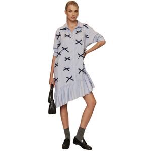 anthropologie blue bow dress Delrey Dress – St. George USA main image 1